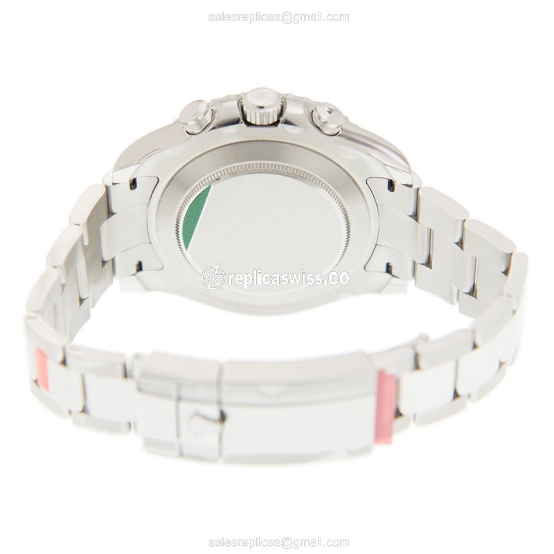 Rolex Yacht Master II Replica - Automatic - Steel Case, White Dial on Silver Steel Strap - View 4