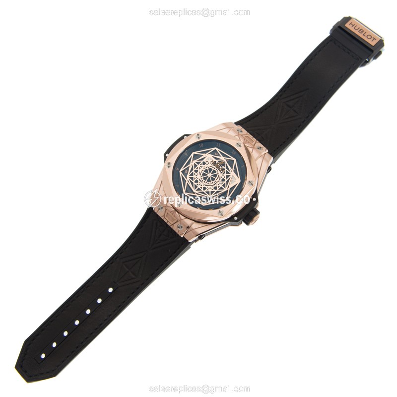 Hublot Big Bang Replica - Automatic - Rose Gold - Black Dial - View 2