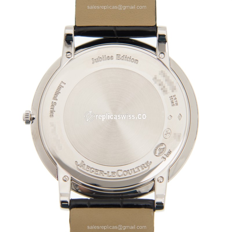 Jaeger-Lecoultre Q1296520 Master Ultra Thin - Manual Wind - Platinum Case - White Dial - View 3