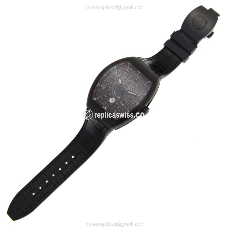 Franck Muller V 45 SC DT Replica - Automatic - Titanium Case - Black Dial - View 2