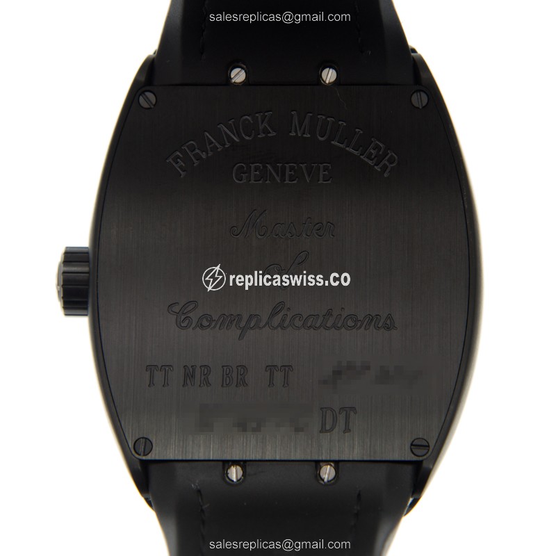 Franck Muller V 45 SC DT Replica - Automatic - Titanium Case - Black Dial - View 3