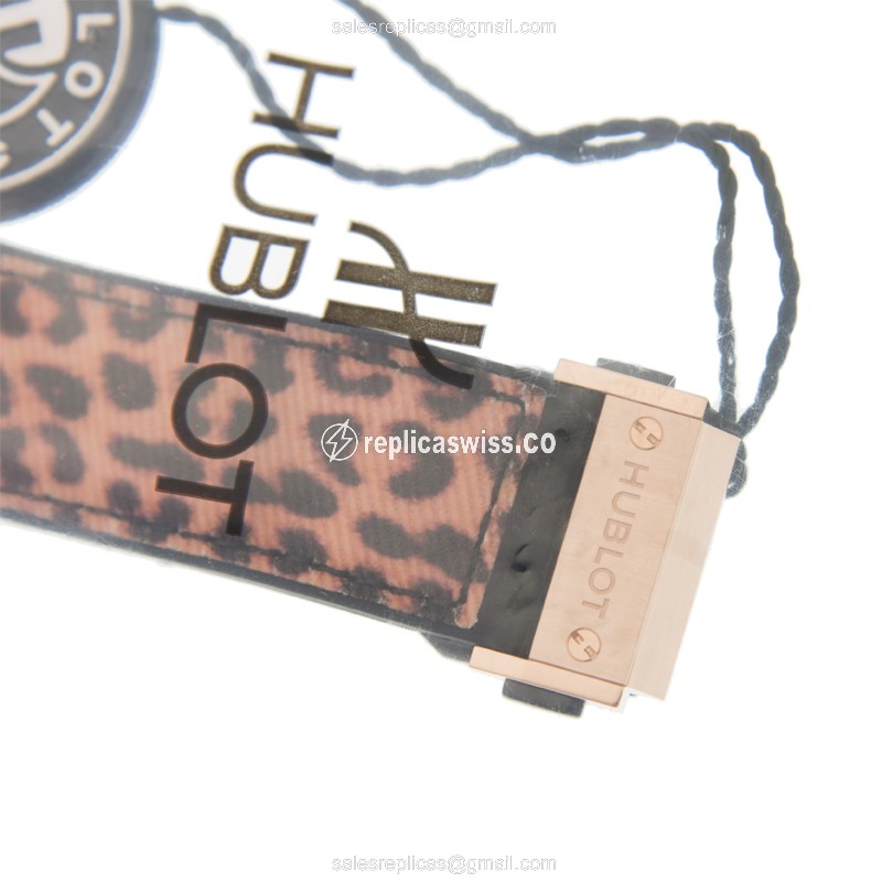 Hublot BIG BANG 341.PX.7610.NR.1976 - Automatic 18kt Rose Gold - Brown Dial & Leather Strap - View 4