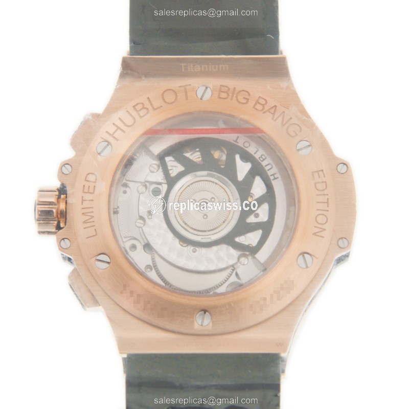 Hublot BIG BANG 341.PX.7518.VR.1975 - Automatic 18kt Rose Gold - White Dial & White Cowhide Strap - View 3
