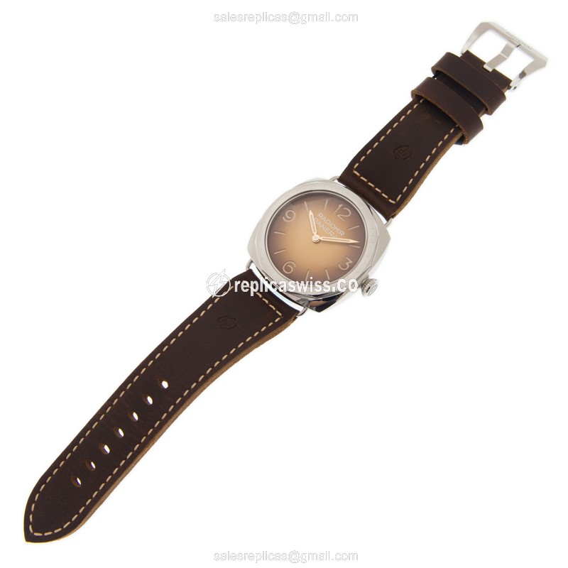 Panerai PAM00687 RADIOMIR - Manual - Steel Case - Brown Dial - Brown Cowhide Strap - Buckle Clasp - View 2