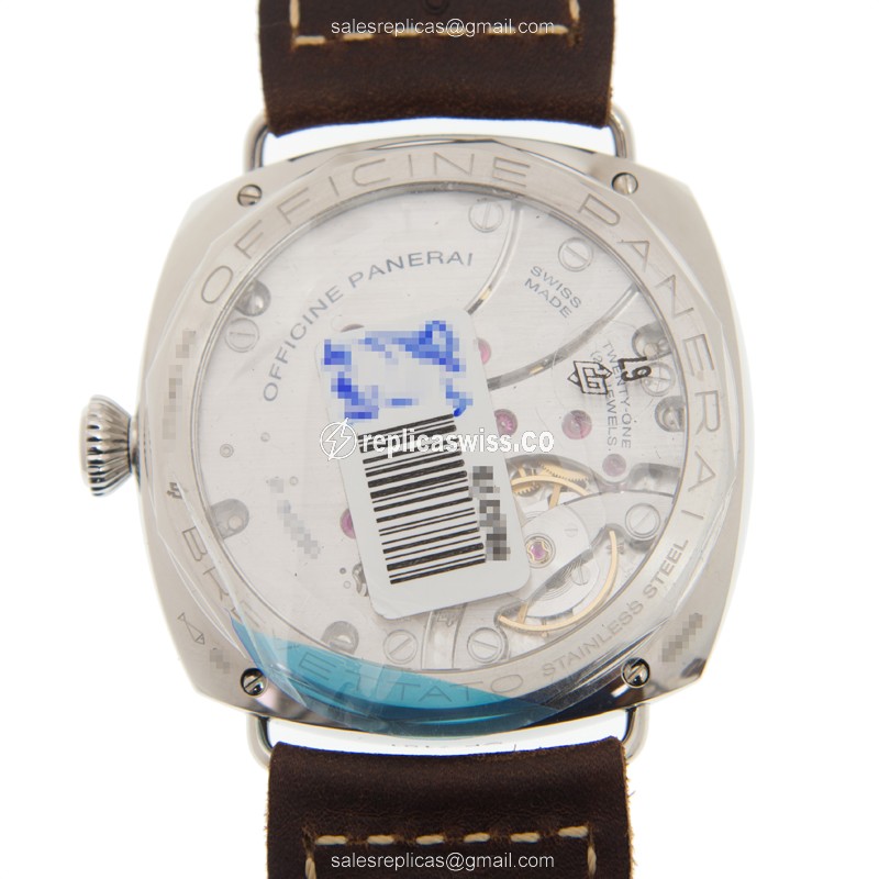 Panerai PAM00687 RADIOMIR - Manual - Steel Case - Brown Dial - Brown Cowhide Strap - Buckle Clasp - View 3
