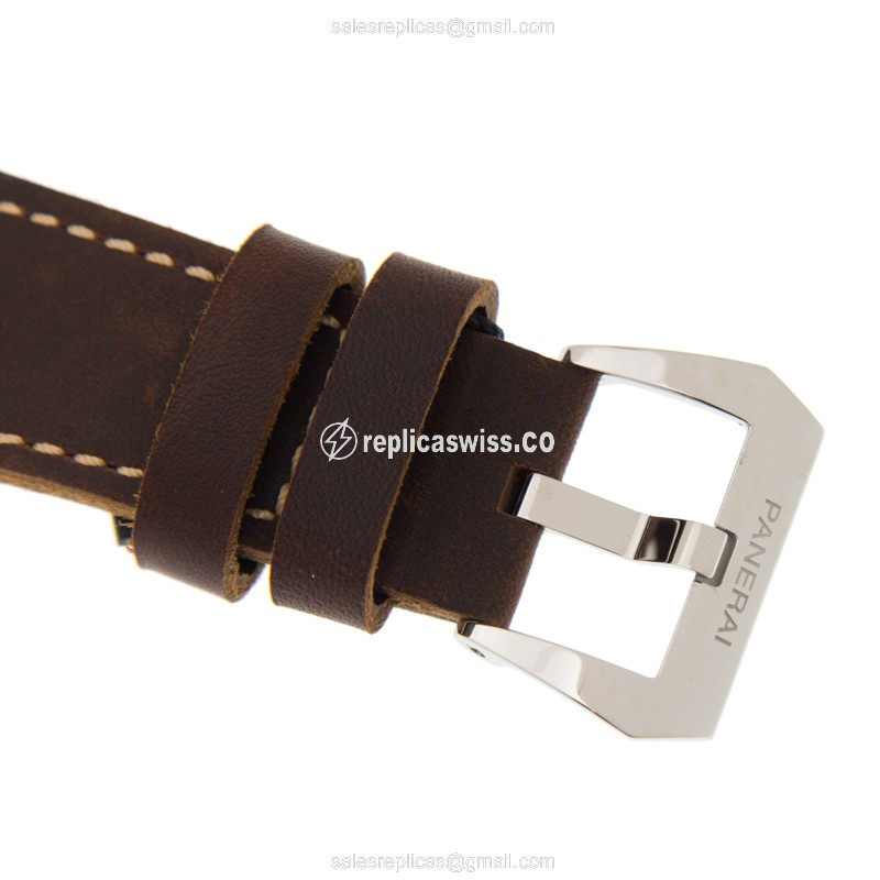 Panerai PAM00687 RADIOMIR - Manual - Steel Case - Brown Dial - Brown Cowhide Strap - Buckle Clasp - View 4