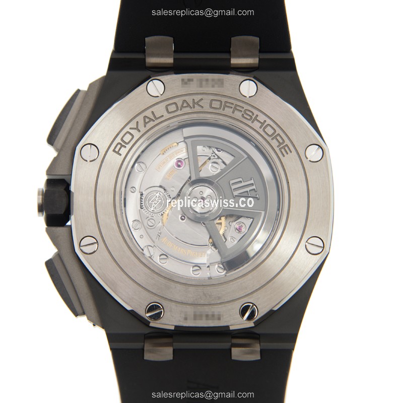 Audemars Piguet Royal Oak Offshore Replica - Automatic Ceramic Case - Black Dial - Rubber Strap - Black Buckle - View 3
