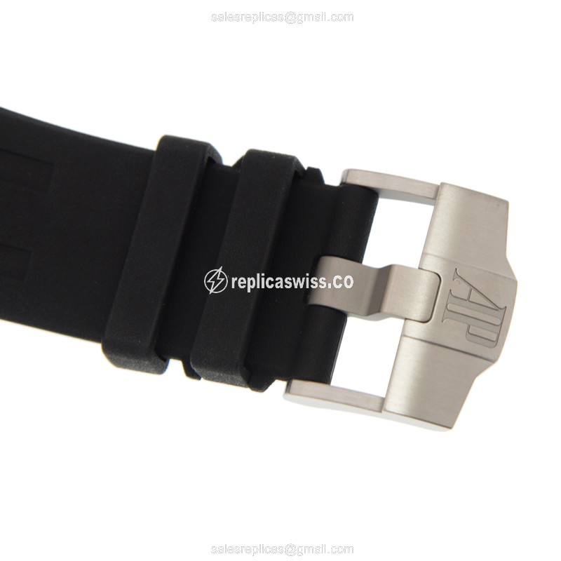 Audemars Piguet Royal Oak Offshore Replica - Automatic Ceramic Case - Black Dial - Rubber Strap - Black Buckle - View 4