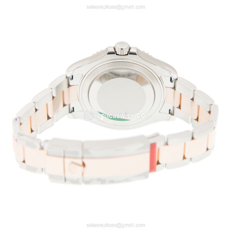 Rolex Yacht Master II Replica | Automatic | Brown Dial | 18kt Gold & Steel Case - View 4