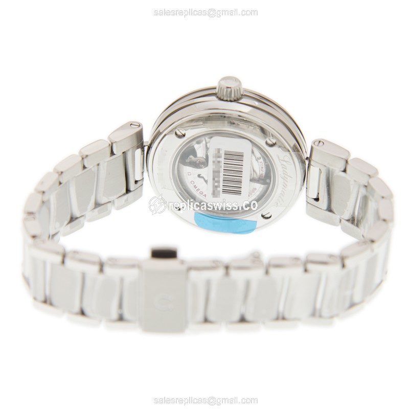 Omega DE VILLE Replica - Automatic - Steel Case - White Dial - Silver Strap - View 3