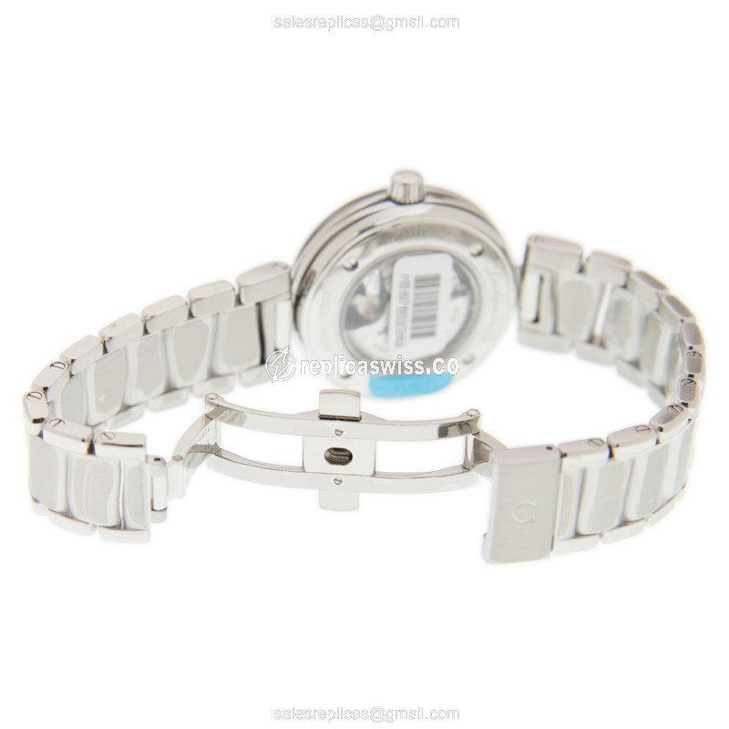 Omega DE VILLE Replica - Automatic - Steel Case - White Dial - Silver Strap - View 4