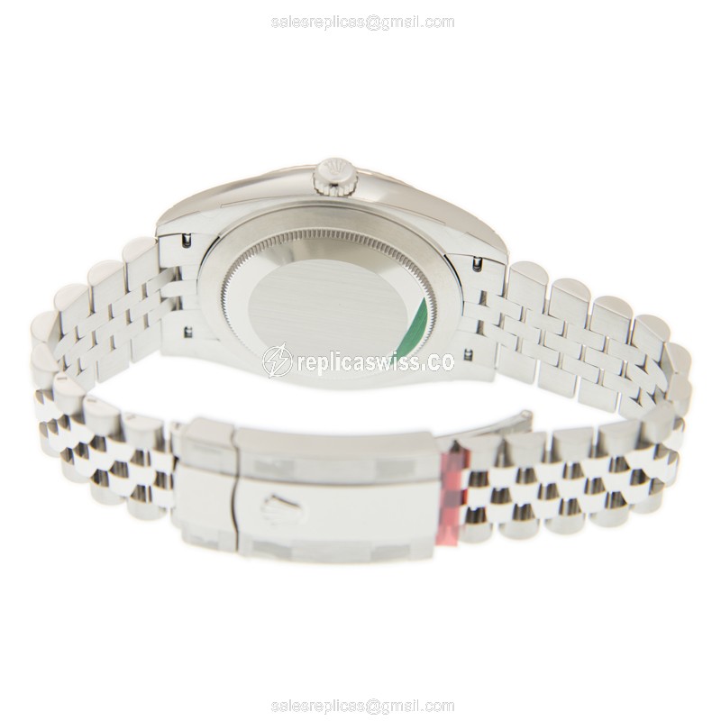 Rolex Datejust Replica - Automatic - Stainless Steel - Black Dial, Silver Clasp - View 4