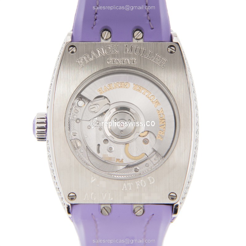 Franck Muller Vanguard Watch - Automatic - Diamonds - White - View 3