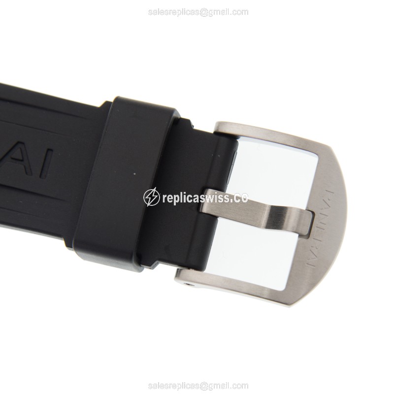 Panerai PAM01024 Luminor - Automatic - Steel - Black - Rubber Strap - Buckle Clasp - View 4