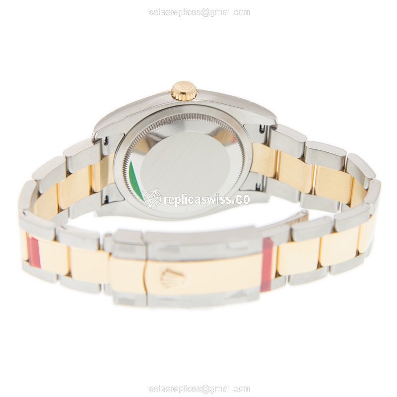 Rolex Datejust Replica - Automatic - Silver Dial on 18kt Steel Strap - View 4