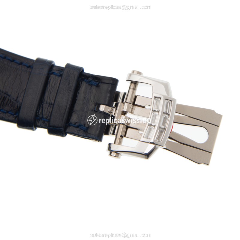 Patek Philippe 5724G-001 Replica - Automatic - 18kt White Gold - Blue Dial - Diamond Accents - View 4