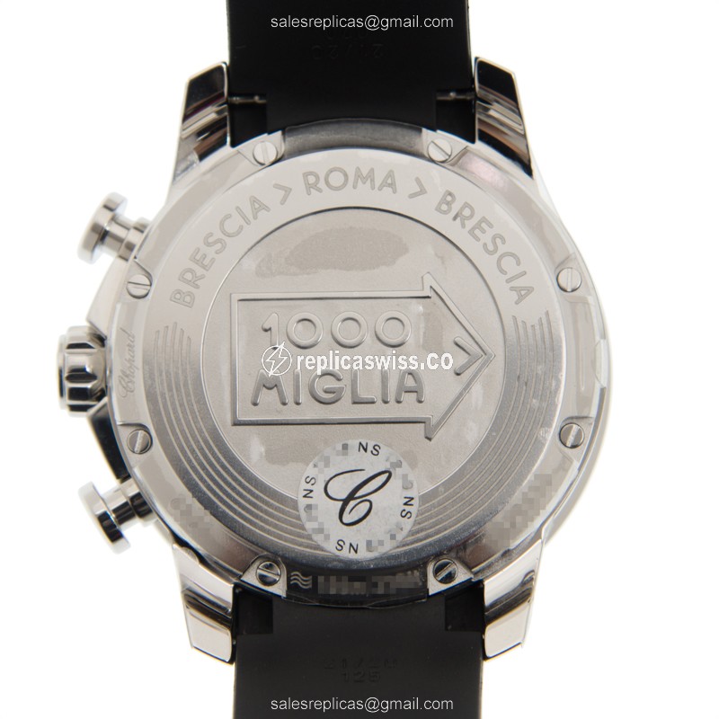 Chopard Mille Miglia GT XL - Automatic - Black Dial - Steel Case - Rubber Black Strap - View 3