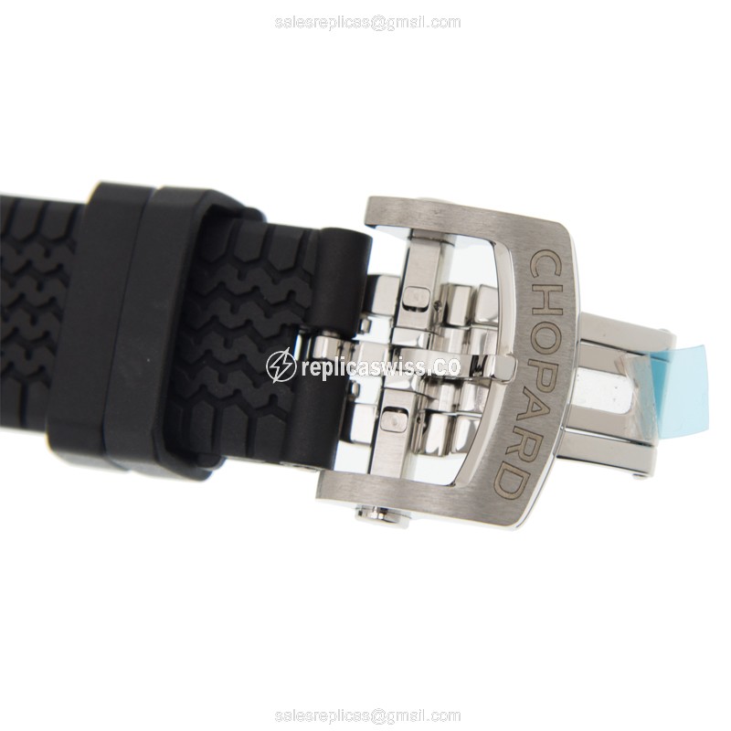 Chopard Mille Miglia Replica - Automatic - Steel Case - Black Dial - Rubber Strap - View 4