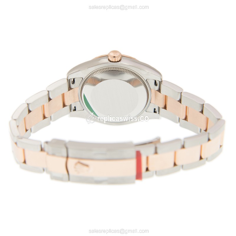 Rolex Datejust Replica - Automatic - 18kt Rose Gold & Steel - Pink Dial - View 4
