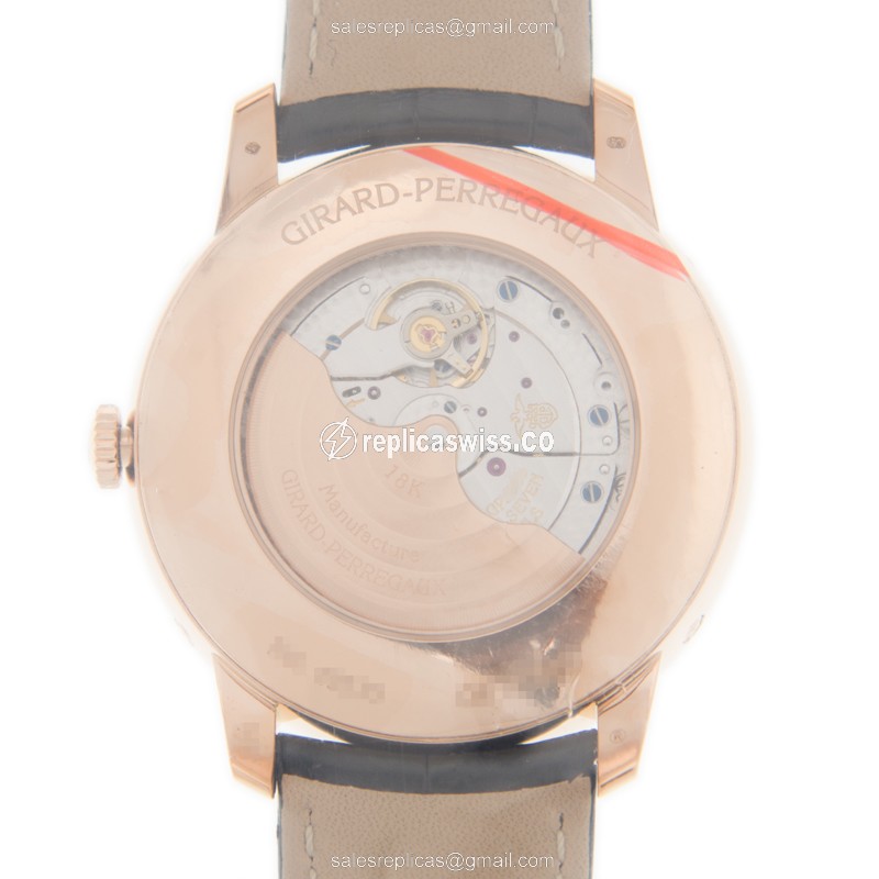Girard Perregaux 1966 Replica - Automatic - Rose Gold - Diamond - White Dial - View 3