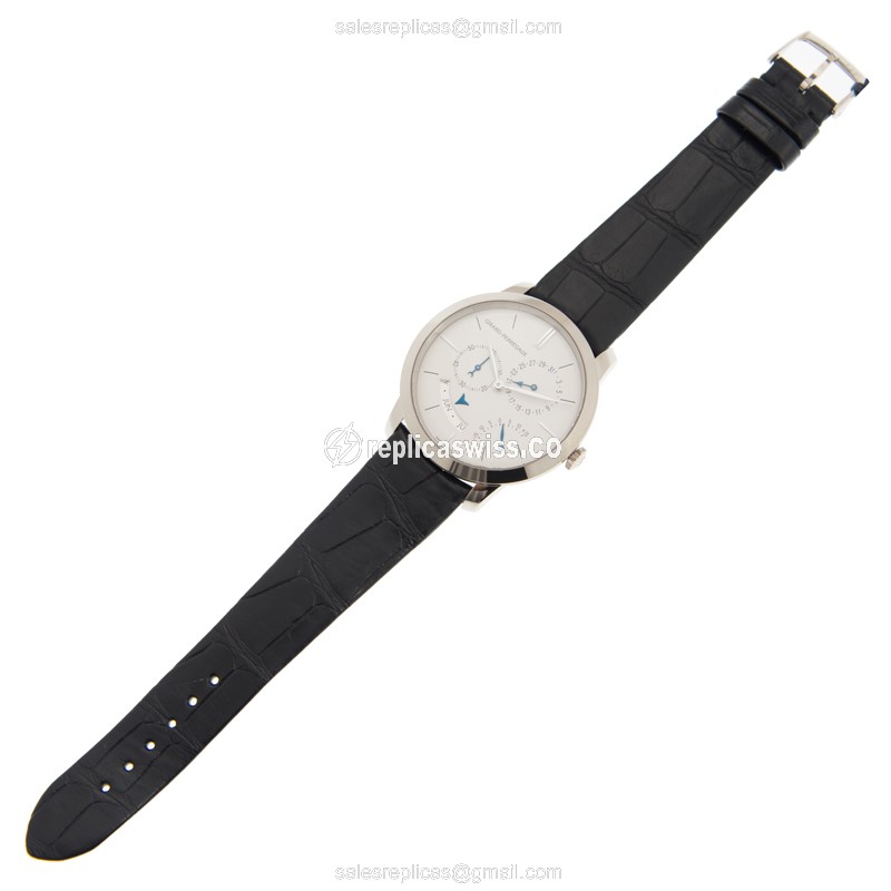 Girard-Perregaux 1966 Replica - Automatic - 18kt Gold - White Dial - Black Alligator Buckle - View 2