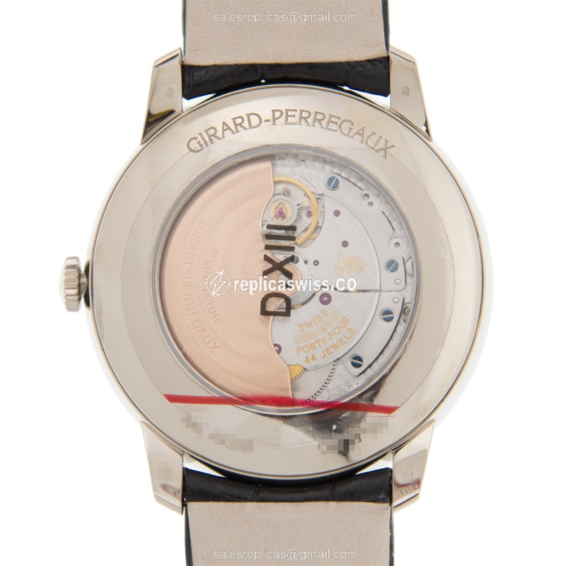 Girard-Perregaux 1966 Replica - Automatic - 18kt Gold - White Dial - Black Alligator Buckle - View 3