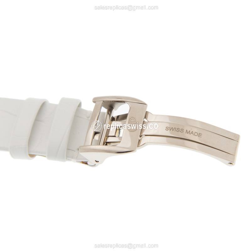 Girard Perregaux 80484-53-761-BK7A CATS EYE - Auto - Steel Case - White Dial - Alligator Strap - View 4