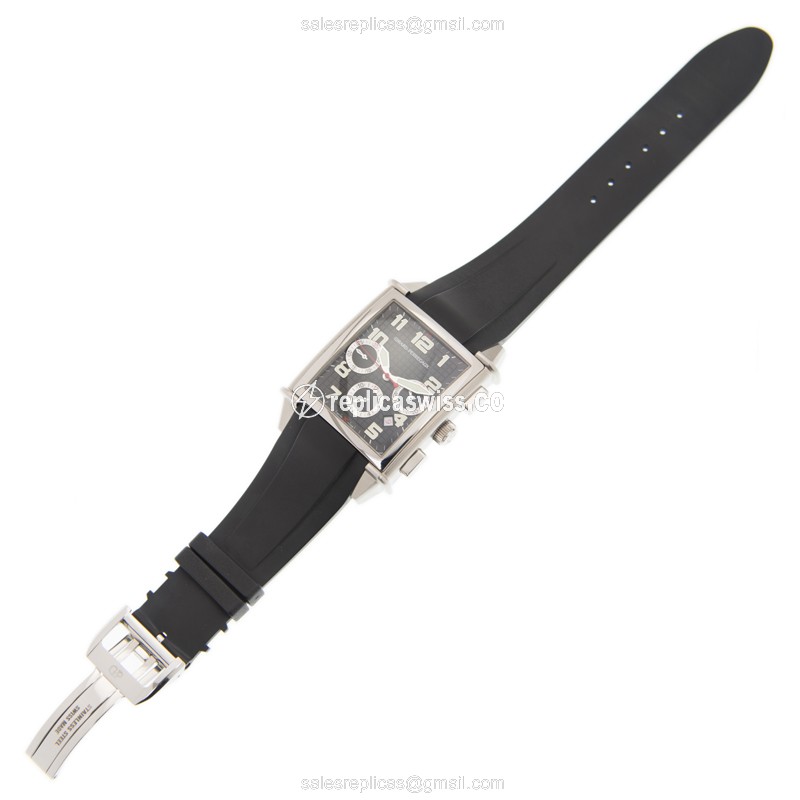 Girard Perregaux Vintage 1945 Replica - Automatic - Steel Case - Black Dial - Alligator Black Clasp - View 2