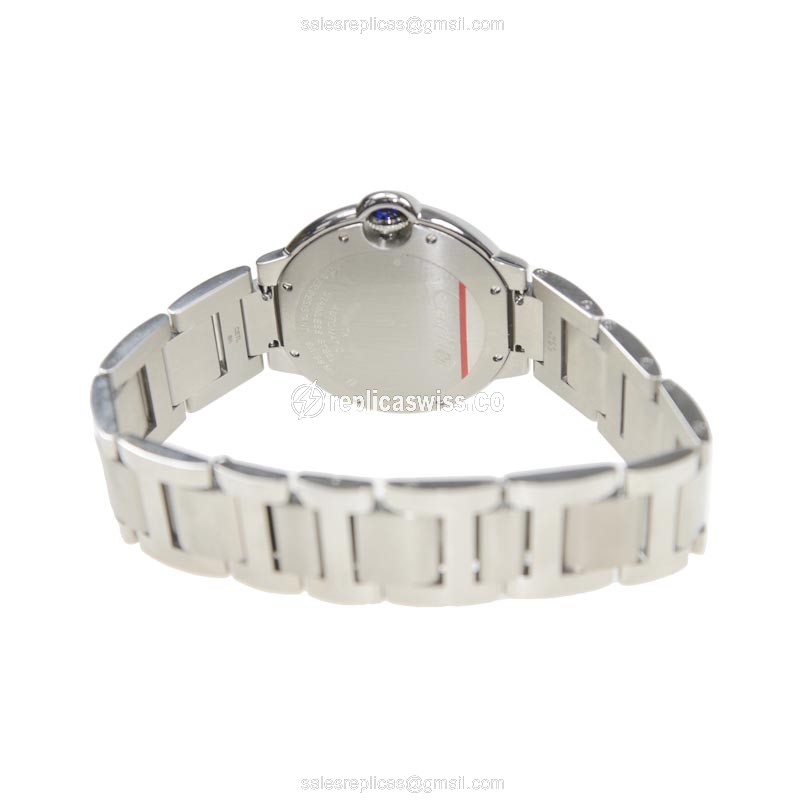 Cartier Ballon Bleu Replica - Automatic - Steel - White Dial - Silver Clasp - View 4