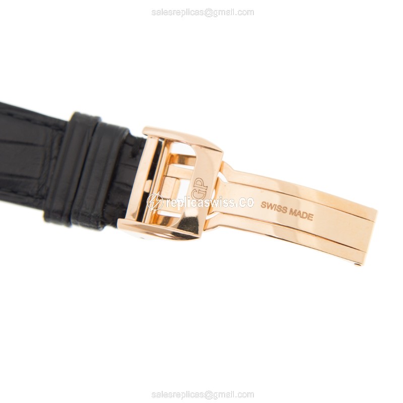 Girard Perregaux 49865-52-651-BA6A Automatic - 18kt Rose Gold - Black Dial - Alligator Black Strap - View 4