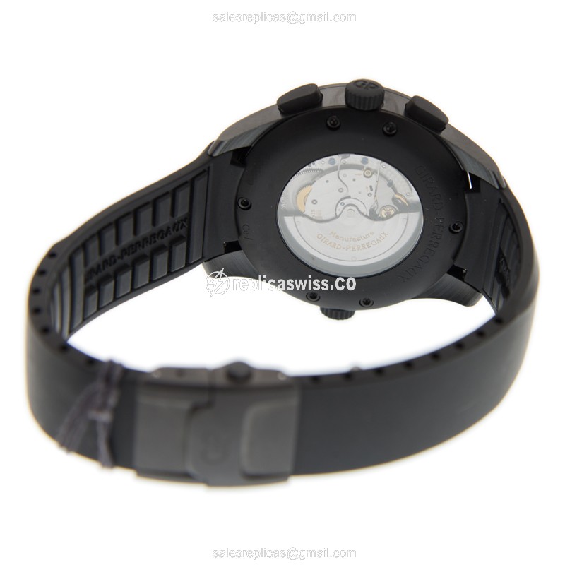 Girard Perregaux 49820-32-611-FK6A - Automatic Titanium - Black Dial - Rubber Strap - View 4