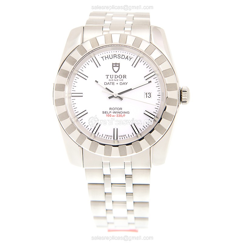Tudor CLASSIC Replica Watch - automatic - steel - white - View 2