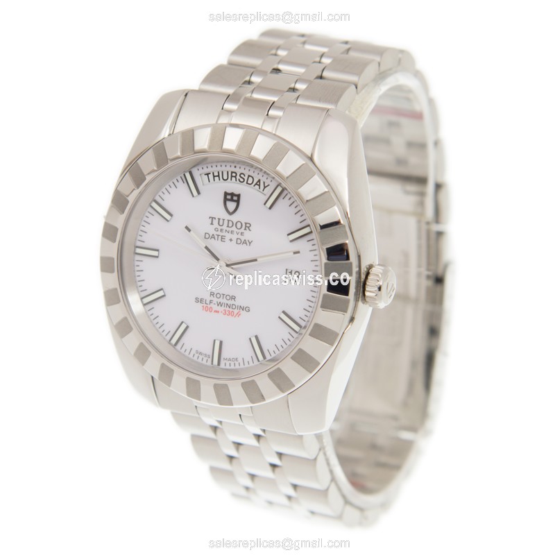 Tudor CLASSIC Replica Watch - automatic - steel - white - View 3