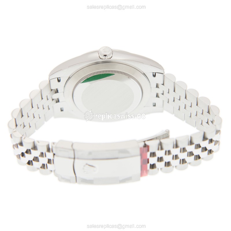 Rolex DATEJUST Replica - Automatic - Steel Case, White Dial, Silver Clasp - View 4