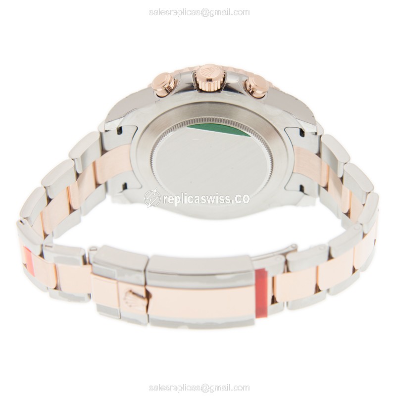 Rolex Yacht Master II Replica - Automatic - 18kt Rose Gold & Steel Case - White Dial - View 4