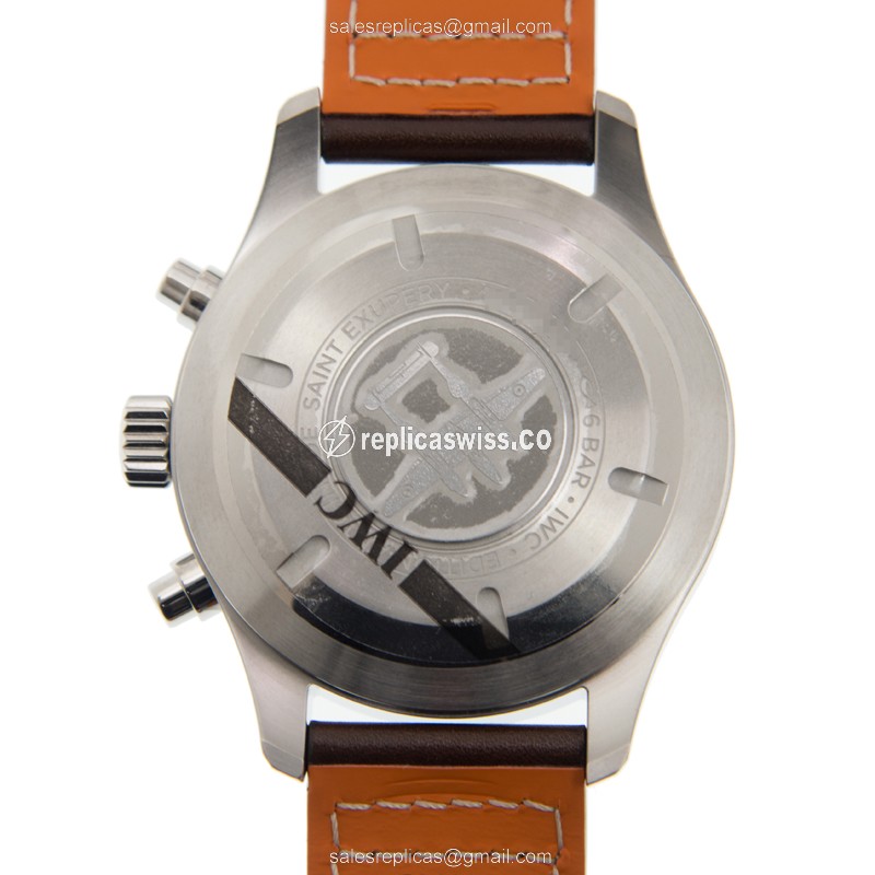 Rolex IW377713 PILOTS Replica - Automatic - Brown Dial - Steel Case - Brown Cowhide Strap - View 3