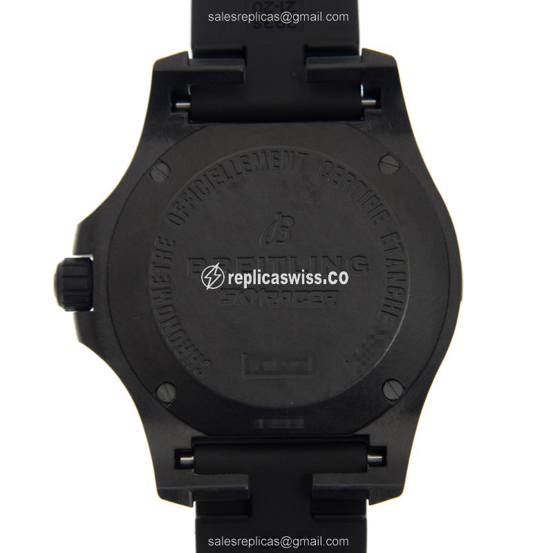 Breitling X74320E4.BF87.293S.X20S.1 Replica - Quartz - Steel Case - Black Dial - Rubber Strap - View 3