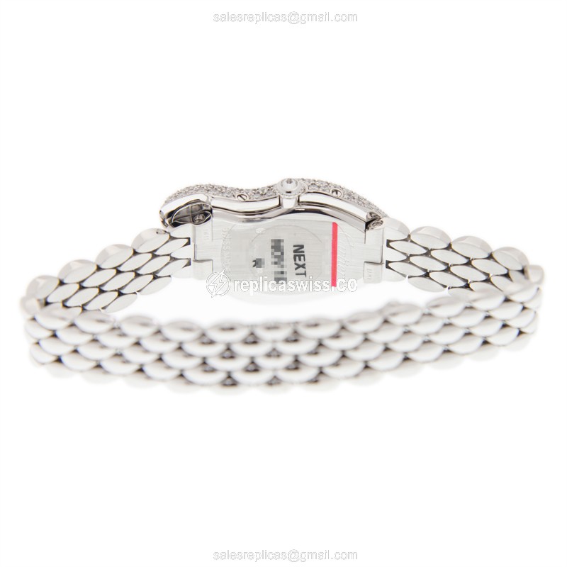 Cartier Crash Watch - Manual - White Gold - Diamond - Silver - View 4