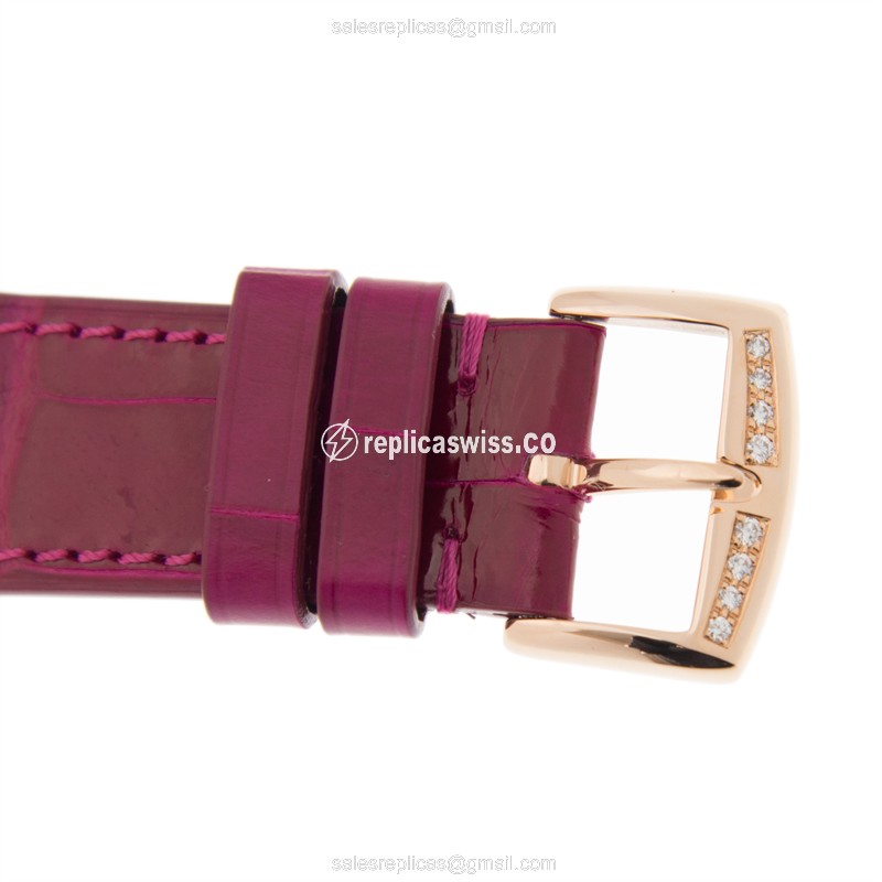 Franck Muller 952 QZ REL MOP RG D 1R LONG ISLAND - Quartz - 18kt Rose Gold - Diamonds - White Dial - Buckle Clasp - View 4
