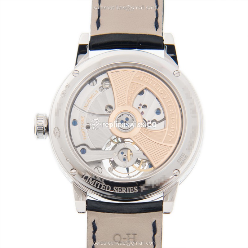 Jaeger-Lecoultre Q50834E1 Replica - Ultra Thin - Automatic - 18kt White Gold - Diamond Dial - Purple - Black Alligator Strap - View 3