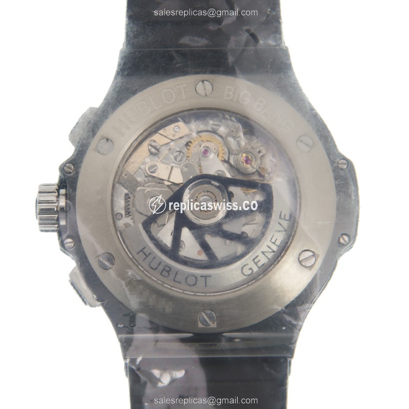 Hublot Big Bang Replica - Automatic - Ceramic - Black Dial - Rubber Strap - View 3