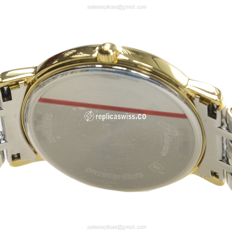 Longines Presence Replica - Quartz - Gold-Plated Case - White Dial | Gold Strap - View 4