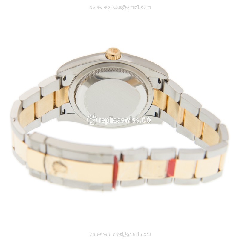 Rolex Datejust Replica - Automatic - Black Dial, Gold Clasp - View 4