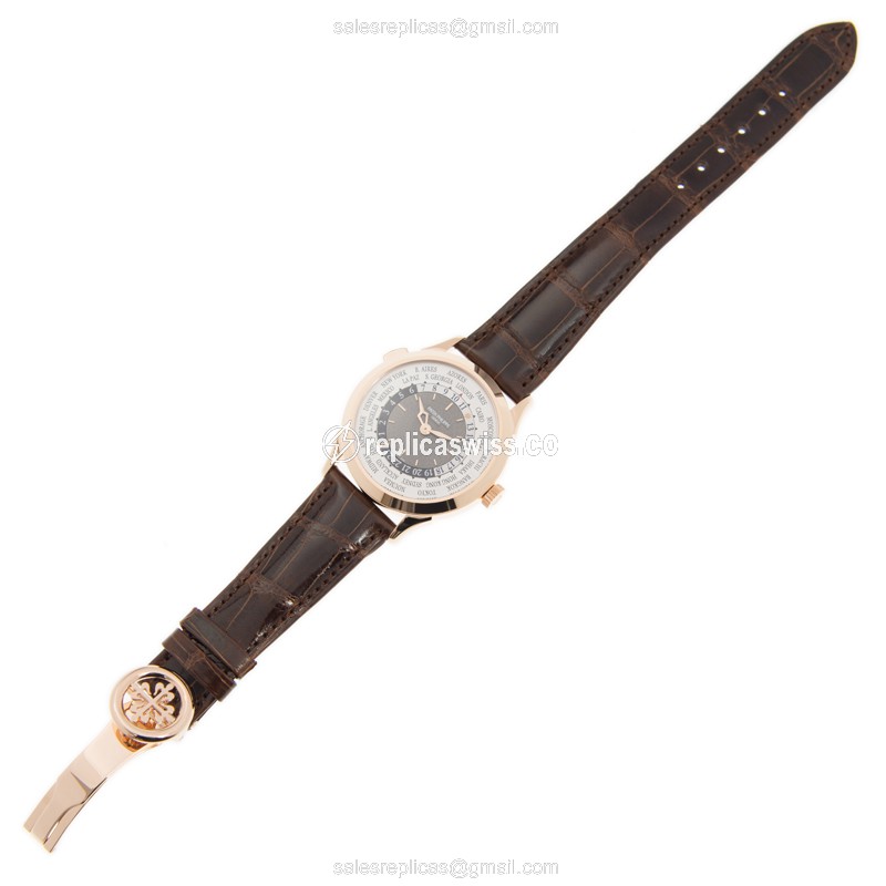 Patek Philippe 5230R-001 Complications - Automatic 18kt Rose Gold - Gray Dial - Black Alligator Strap - View 2
