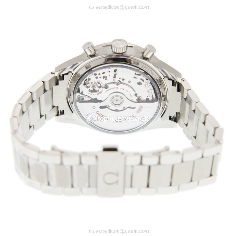Omega Speedmaster Replica - Automatic - Stainless Steel - Black Dial - Silver Clasp - View 4
