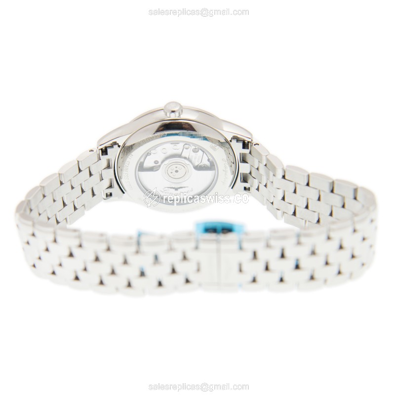Longines L4.374.4.27.6 Flagship - Automatic - White Dial, Steel Case & Strap - View 4