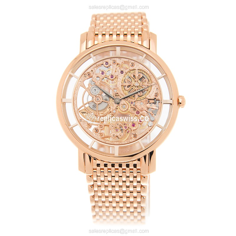 Patek Philippe 5180-1R-001 Replica - Automatic - 18kt Rose Gold - Skull Dial - View 2