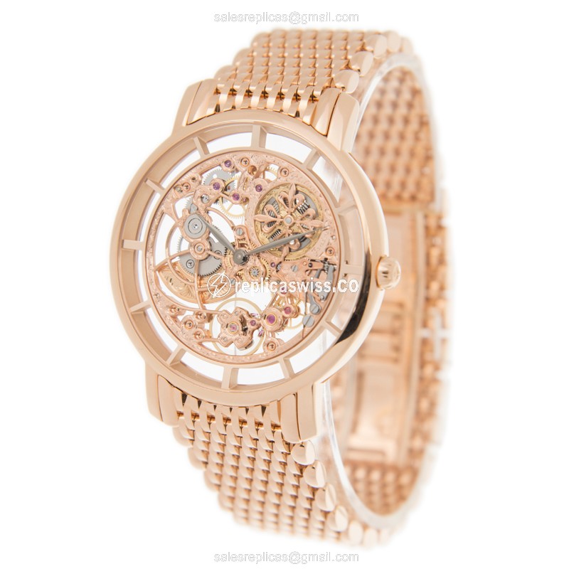 Patek Philippe 5180-1R-001 Replica - Automatic - 18kt Rose Gold - Skull Dial - View 3