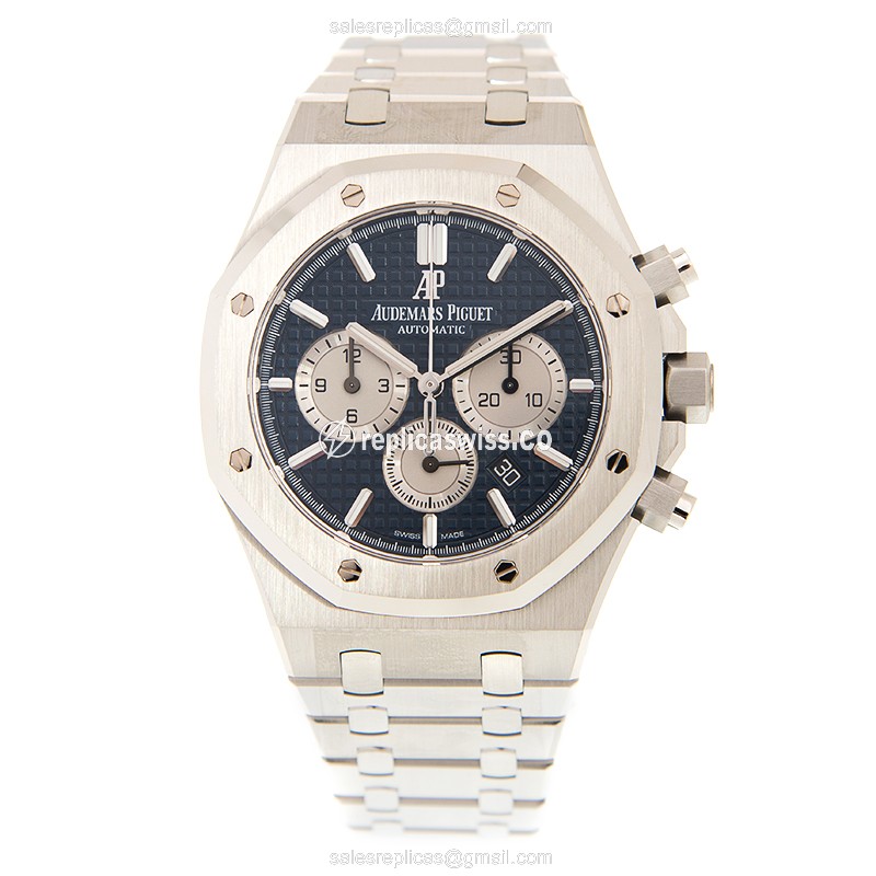 AP 26331ST.OO.1220ST.01 Replica - Automatic - Blue Dial - Silver Steel Strap - View 2
