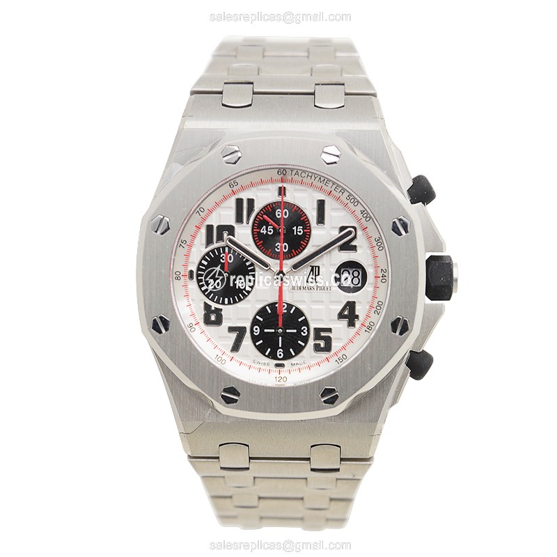 Automatic Audemars Piguet ROYAL OAK - Steel Case - Silver Dial - Silver Strap - Clasp - View 2